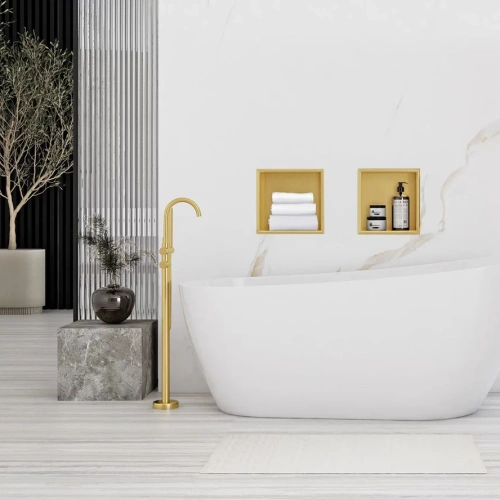 Полка врезная Rea 07 gold matt 05606