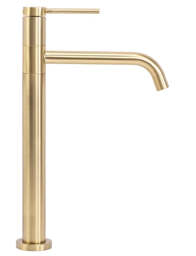 Смеситель для раковины Rea Lugano slim gold matt B4420