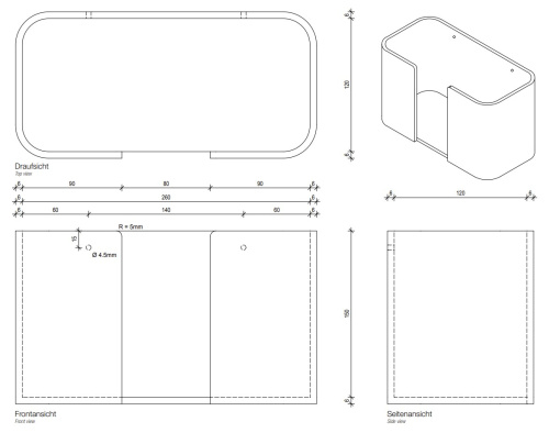 Диспенсер для бумажных полотенец Decor Walther Stone WPTB 0974264