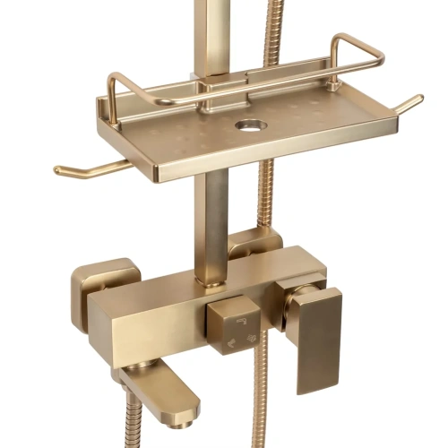 Душевая система Rea Jack Gold matt P7050