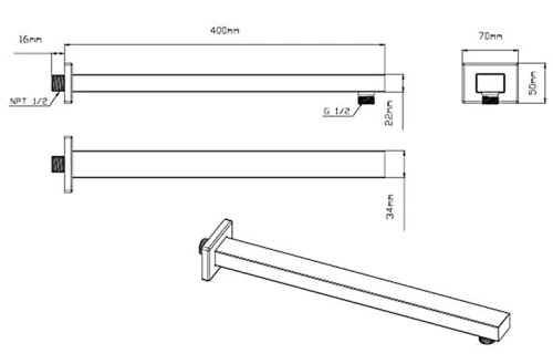 Душевая система Vincea VSFW-422T1MB