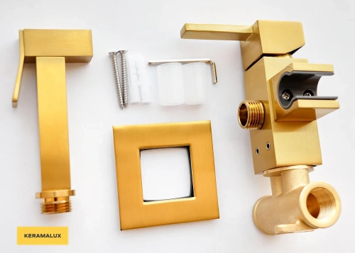 Гигиенический душ CeramaLux KBS/007 золотой матовый