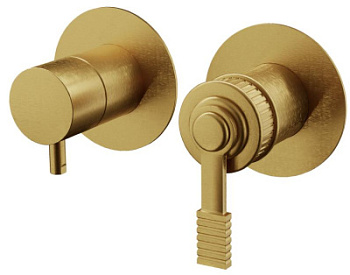 Смеситель для душа Remer Atelier AL92ZPBG, золото брашированное