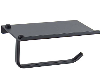 Бумагодержатель с полочкой Vivi Felice Notte FL1039 N Black matt