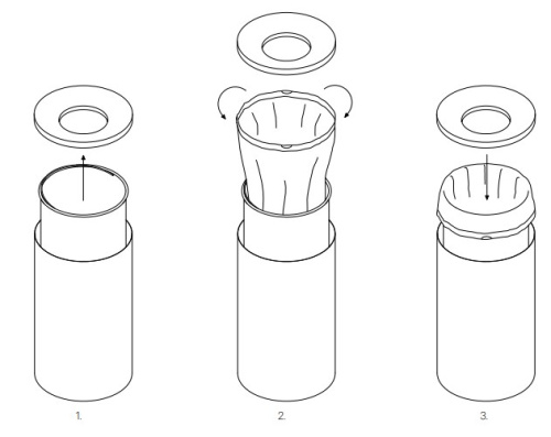 Мусорный бак с внутренним ведром Decor Walther DW 240 0615676