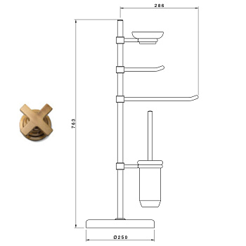 Напольная стойка Nicolazzi 1496BBZ
