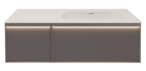 Тумба подвесная Vincea Elise VMC-4EL120MG-R серый матовый