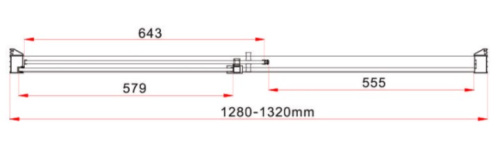 Душевая дверь Vincea Lugano VDS-1L130CLB-1