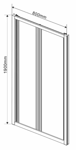 Душевая дверь Vincea Garda VDB-1G800CL