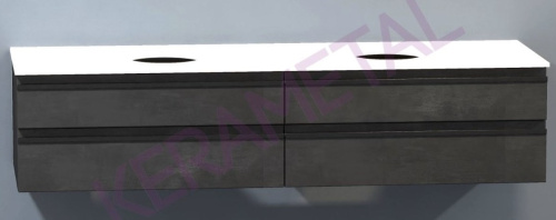 Тумба подвесная Kolpa-san Alexis OA 150 Dark concrete 547260