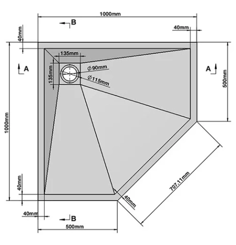 Душевой поддон Vincea VST-4SP1010A