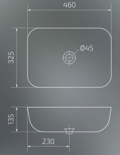 Умывальник Gid Bm1333