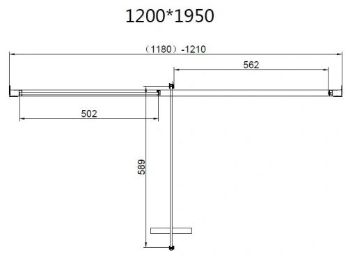 Душевая дверь Vincea Slim 8mm VDP-4SL120CL