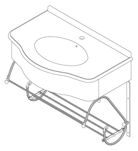Консоль под раковину Caprigo 7062/80-VOT