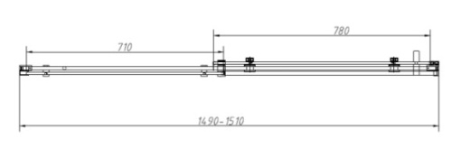 Душевая дверь Vincea Como-N VDS-4CN150CGB