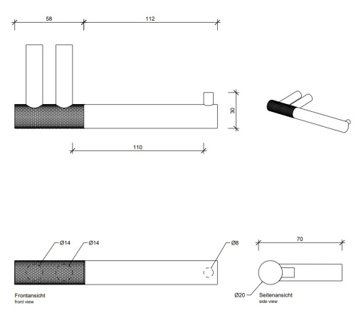 Бумагодержатель Decor Walther Club TPH1 0855800