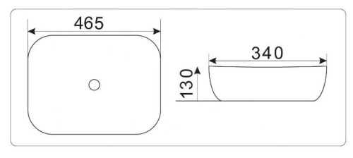 Умывальник CeramaLux D1333H131