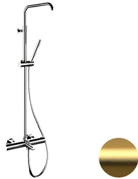 Душевая система Remer Elegance EQ34A7MMSSOFBG, золото брашированное