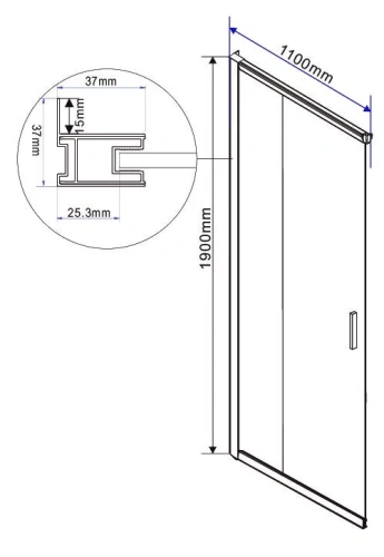 Душевой уголок Vincea Garda VSS-1G1111CL