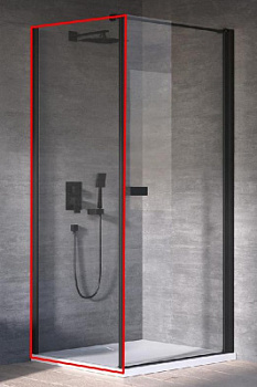 Душевая стенка Kolpa-San Polaris/Andromeda W 90 black transparent 515850