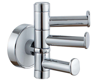 Полотенцедержатель поворотный тройной 6 см Vivi Felice Idilio R1003 BL