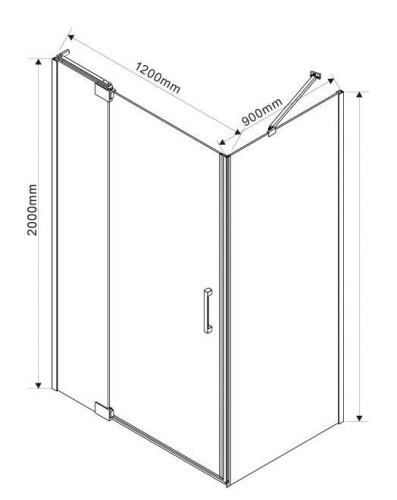 Душевой уголок Vincea Extra VSR-1E111290CL
