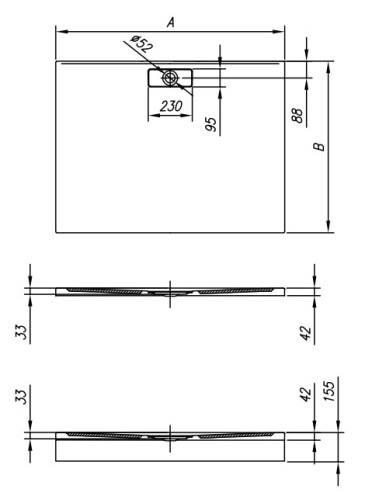 Душевой поддон Kolpa-san Drop 120x90 986640