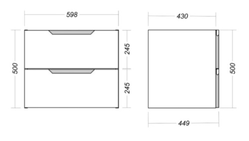 Тумба подвесная Vela Верона 60П под Classica TU27076