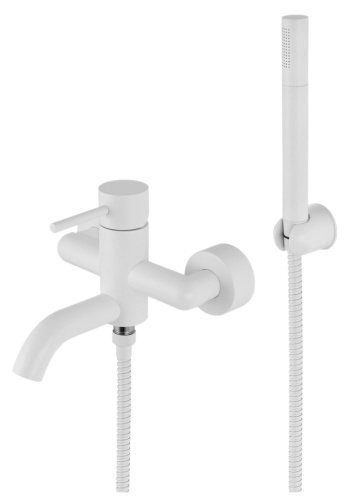 Смеситель для ванны Remer X Style X02BO, белый матовый