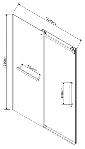 Душевая дверь Vincea Сomo Soft VDS-1CS140CLB