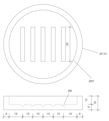 Мыльница Decor Walther Stone STS 0972154