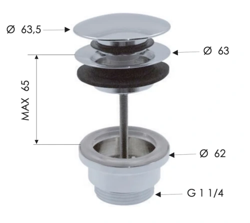 Набор аксессуаров для раковины Remer KIT10COMPBG