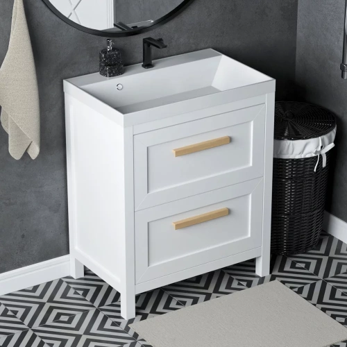 Тумба напольная Vela Фаворит массив 70Н (белый) TU67104