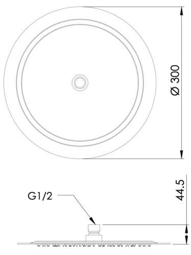 Верхний душ Mariani Tondo B00ST00130