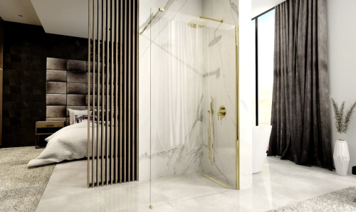 Душевая стенка Rea Aero Gold 80x195 K8439