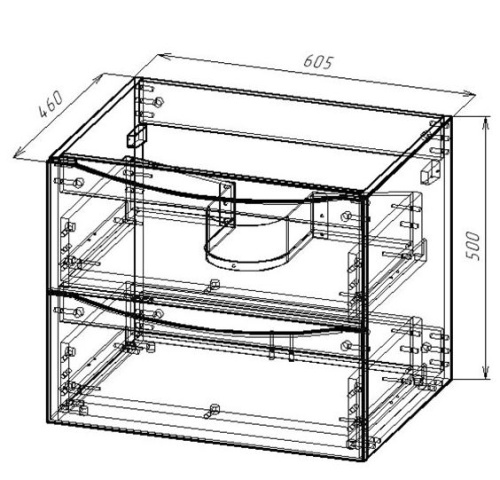Тумба подвесная Vincea Mia 600 V.Oak VMC-2MC600VO