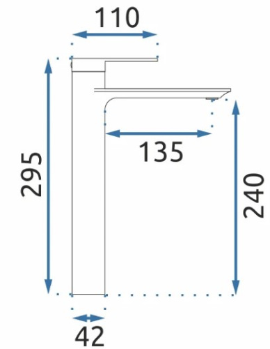 Смеситель для умывальника Rea Storm Chrome B6203