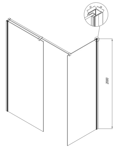 Душевой уголок Kolpa-San Calypso WIN 160x80 black transparent 517700
