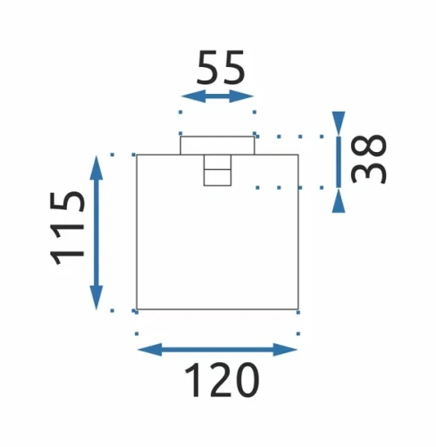 Бумагодержатель Rea OSTE 05 Black Matt 80045