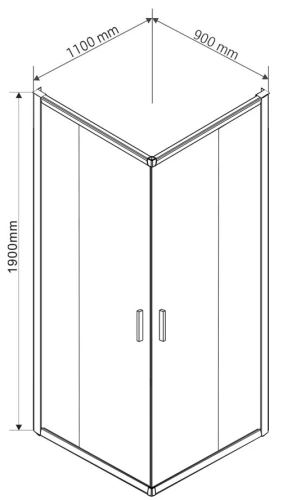 Душевой уголок Vincea Garda VSS-1G9011CH
