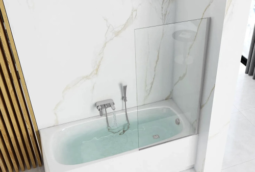 Шторка на ванную Rea Lagos Fix chrom 70 W5674