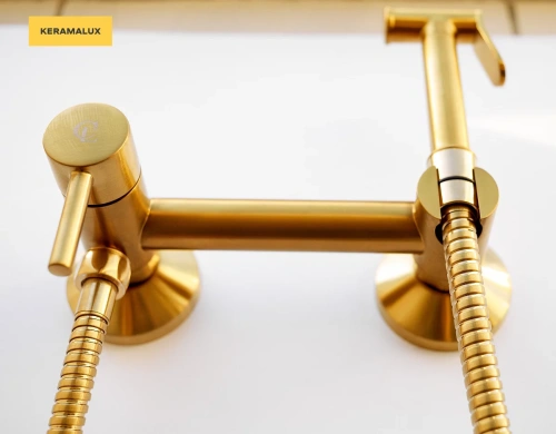 Гигиенический душ CeramaLux DRS/007 золотой матовый