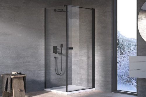 Душевая стенка Kolpa-San Polaris/Andromeda W 90 black transparent 515850