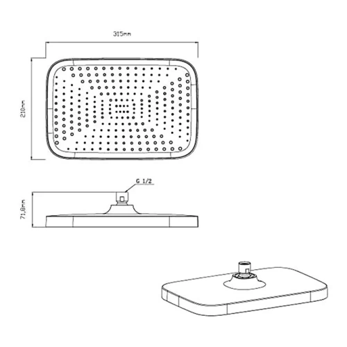 Душевая система Vincea VSFW-422T1MB