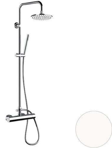 Душевая система Remer Minimal N37RX7MMM20BO, белый матовый