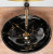 Умывальник Rea Sofia Black Marble U5611 Умывальник Rea Sofia Black Marble U5611