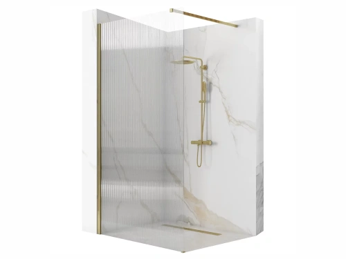 Душевая стенка Rea Aero Intimo gold matt 90x200 K4124