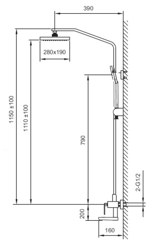 Душевая система Ahti Alavus AV403101