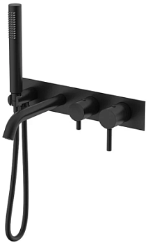 Смеситель для ванны Nemo Round NM-2353MB matte black