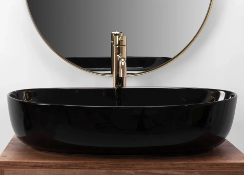 Умывальник Rea Cleo 61 black U6757